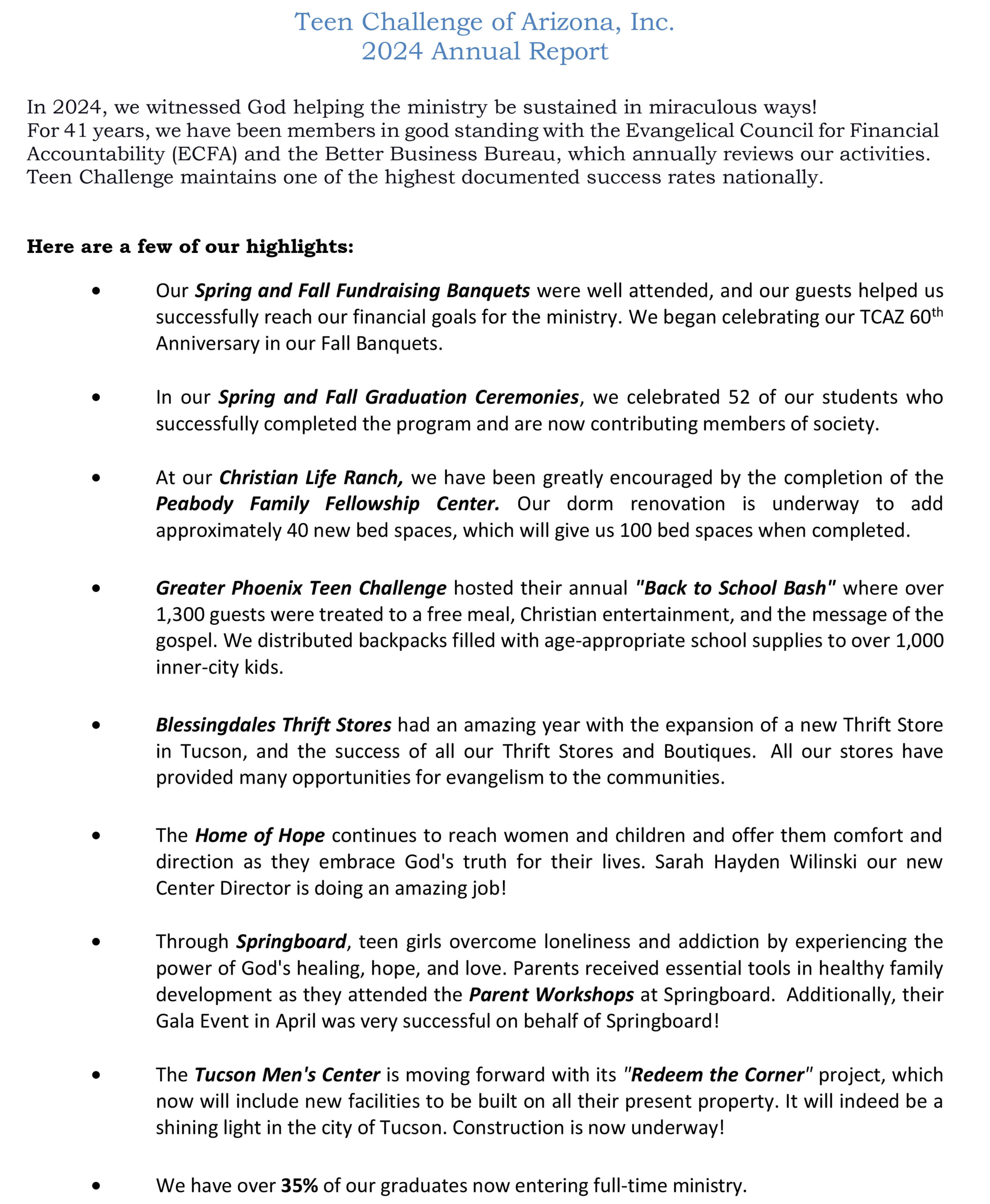 Annual Report for Web Site-2